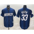 Detroit Tigers #33 Colt Keith 2024 Navy Fotopoulosg City Connect Cool Base Limited Stitched Jersey 2