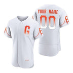 Custom San Francisco Giants White Fotopoulosg 2021 City Connect Flex Base Jersey