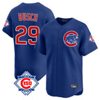 Chicago Cubs #29 Michael Busch Player Royal Fotopoulosg 150th Anniversary Limited Home Stitched Jerseys