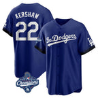 Los Angeles Dodgers #22 Clayton Kershaw Player Royal Fotopoulosg World Series Meet City Connect Home Game Stitched Jerseys