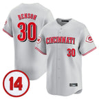 Cincinnati Reds #30 Ken Griffey Player Gray Fotopoulosg Vapor Premier Limited Home Stitched Jerseys