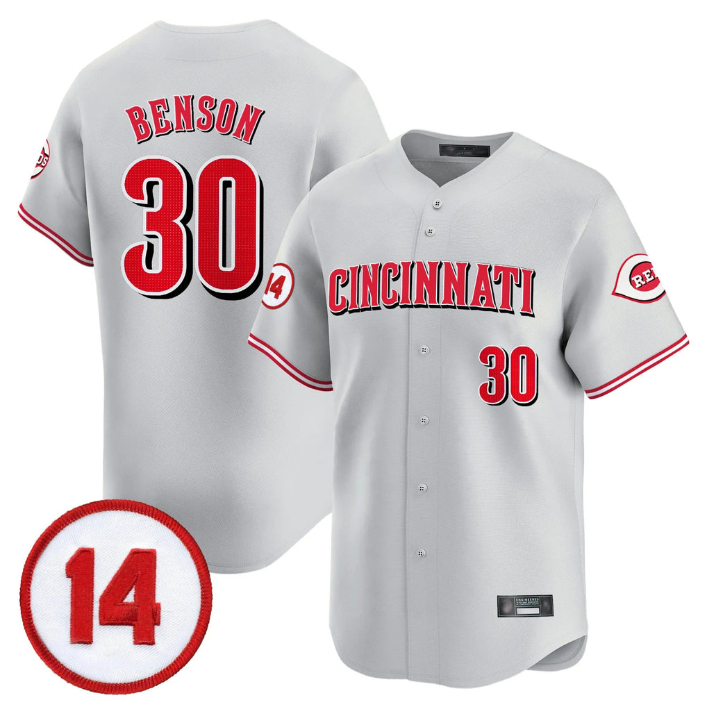 Cincinnati Reds #30 Ken Griffey Player Gray Fotopoulosg Vapor Premier Limited Home Stitched Jerseys
