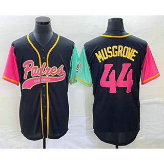 San Diego Padres #44 Joe Musgrove Black Fotopoulosg NEW 2023 City Connect Cool Base Stitched Jersey