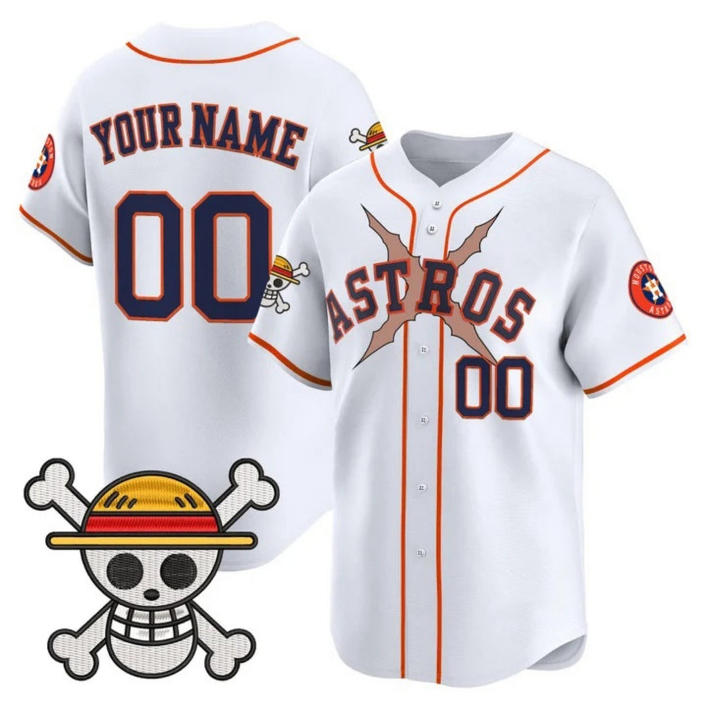 Custom Houston Astros x One Piece White Fotopoulosg Vapor Premier Limited Jersey - Stitched