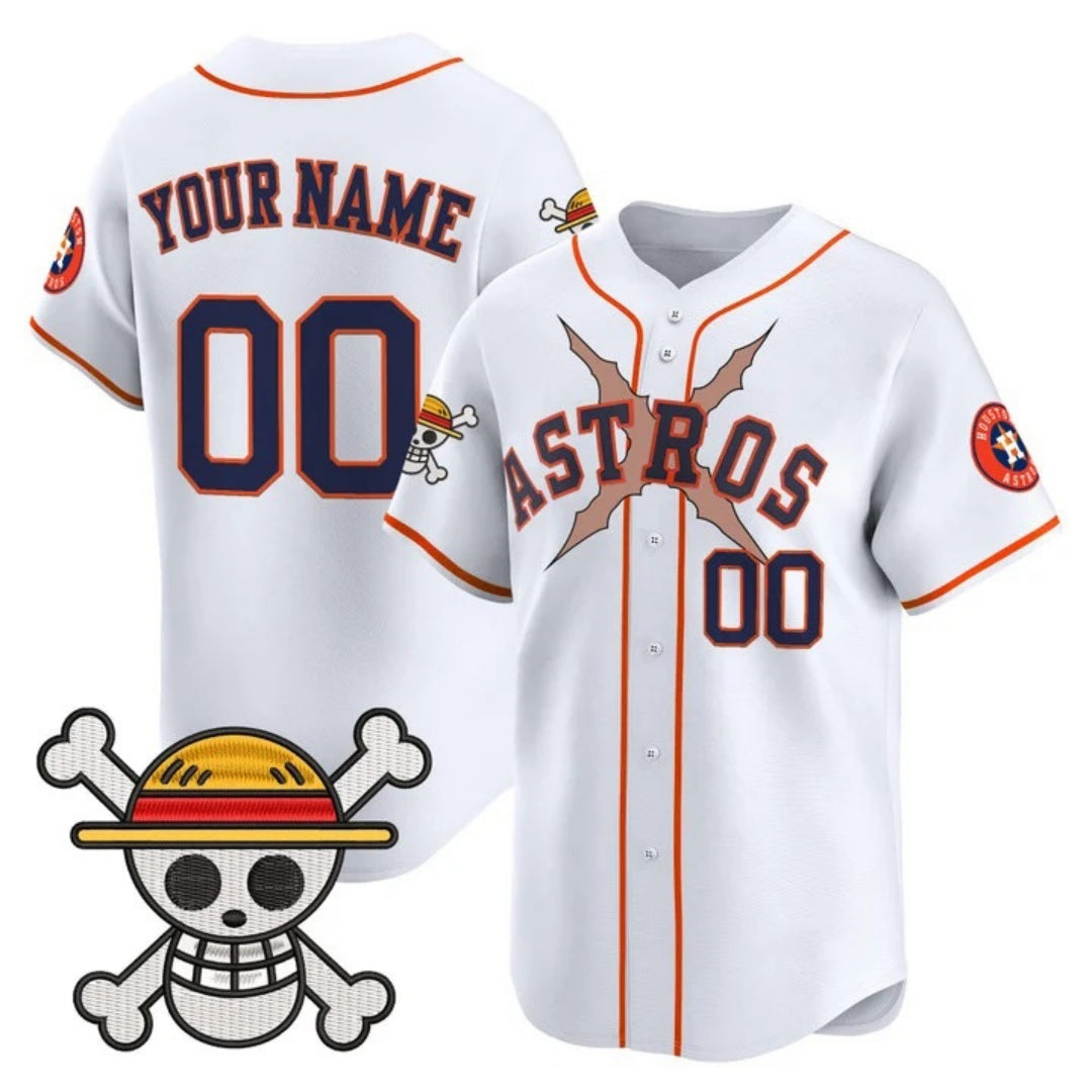 Custom Houston Astros x One Piece White Fotopoulosg Vapor Premier Limited Jersey - Stitched