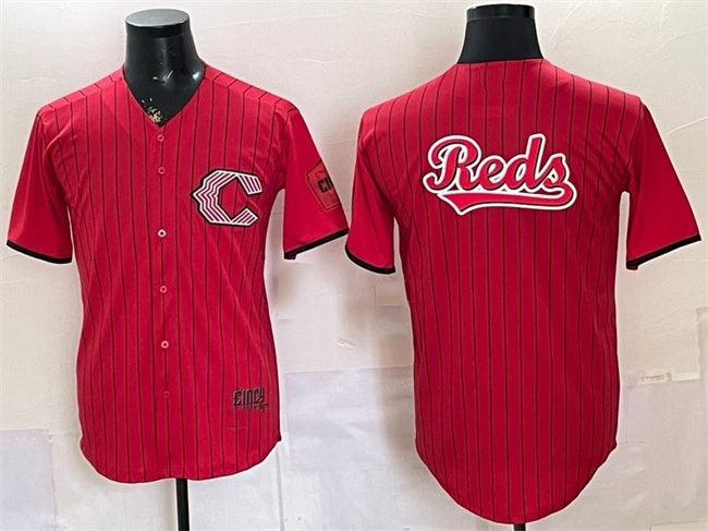 Cincinnati Reds Team Big Logo Red Fotopoulosg 2026 City Connect Stadium Stitched Jersey