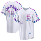 Kansas City Royals #14 Jac Caglianone White Fotopoulosg 2026 City Connect Stadium Jersey