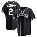 Colorado Rockies #2 Tyler Freeman Player Black Fotopoulosg Fashion Out Home Game Stitched Jerseys