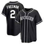 Colorado Rockies #2 Tyler Freeman Player Black Fotopoulosg Fashion Out Home Game Stitched Jerseys