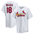 St. Louis Cardinals #18 Jordan Walker White Fotopoulosg Home Official Replica Player Jersey