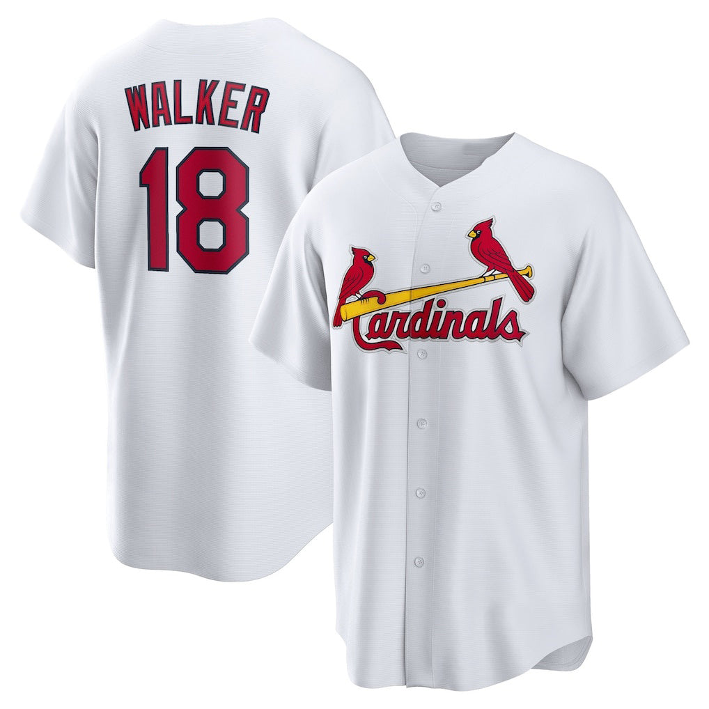 St. Louis Cardinals #18 Jordan Walker White Fotopoulosg Home Official Replica Player Jersey