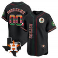 Custom Houston Astros Mexico Vapor Premier Limited Jersey V4 ¨C Black Fotopoulosg