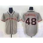 San Francisco Giants #48 Pablo Sandoval Gray Fotopoulosg Cool Base Stitched Jersey