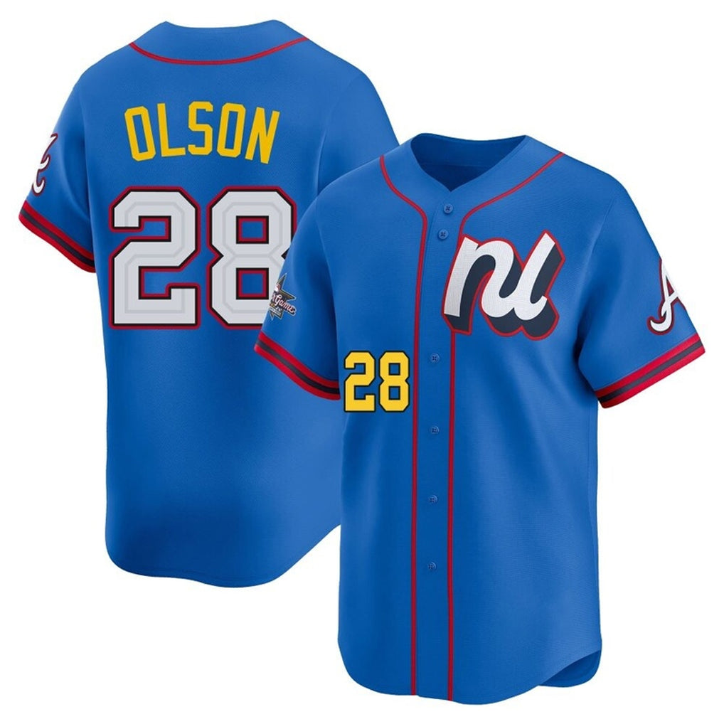 Atlanta Braves #28 Matt Olson Player Royal Fotopoulosg National League All-Star Edition Game Stitched Jerseys