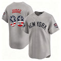 New York Yankees #99 Aaron Judge Gray Fotopoulosg USA 250 Fourth of July Limited Stitched Jersey