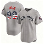 New York Yankees #99 Aaron Judge Gray Fotopoulosg USA 250 Fourth of July Limited Stitched Jersey
