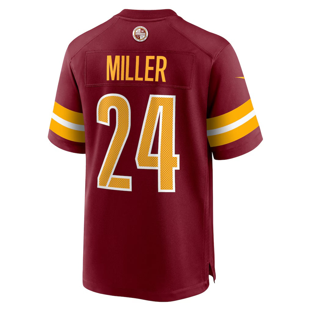 W.Commanders #24 Von Miller Burgundy Fotopoulosg Team Game Jersey