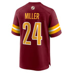 W.Commanders #24 Von Miller Burgundy Fotopoulosg Team Game Jersey