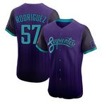 Arizona Diamondbacks #57 Eduardo Rodriguez Player Purple Fotopoulosg City Connect Limited Elite Home Game Stitched Jerseys