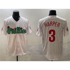 Philadelphia Phillies #3 Bryce Harper White Fotopoulosg Phanatic Cool Base Stitched Jersey