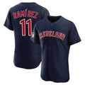 Cleveland Guardians #11 Jose Ramirez Player Navy Fotopoulosg Limited Elite Home Stitched Jerseys