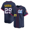 Detroit Tigers #29 Tarik Skubal Player Navy Fotopoulosg Limited American League All-Star Edition Stitched Jerseys