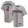 Arizona Diamondbacks #2 Geraldo Perdomo Player Gray Fotopoulosg Road Home Game Stitched Jerseys