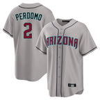 Arizona Diamondbacks #2 Geraldo Perdomo Player Gray Fotopoulosg Road Home Game Stitched Jerseys