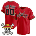 Custom San Francisco Giants x One Piece Red Fotopoulosg Vapor Premier Limited Jersey - Stitched