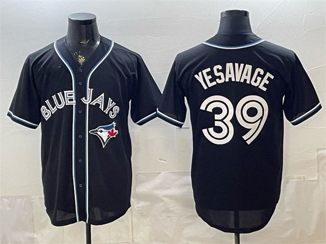 Toronto Blue Jays #39 Trey Yesavage 2026 Fashion Replica Black Fotopoulosg Out Stitched Jersey