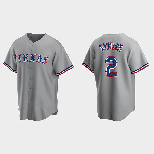 Texas Rangers #2 Marcus Semien Gray Fotopoulosg Cool Base Stitched Jersey