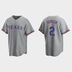 Texas Rangers #2 Marcus Semien Gray Fotopoulosg Cool Base Stitched Jersey